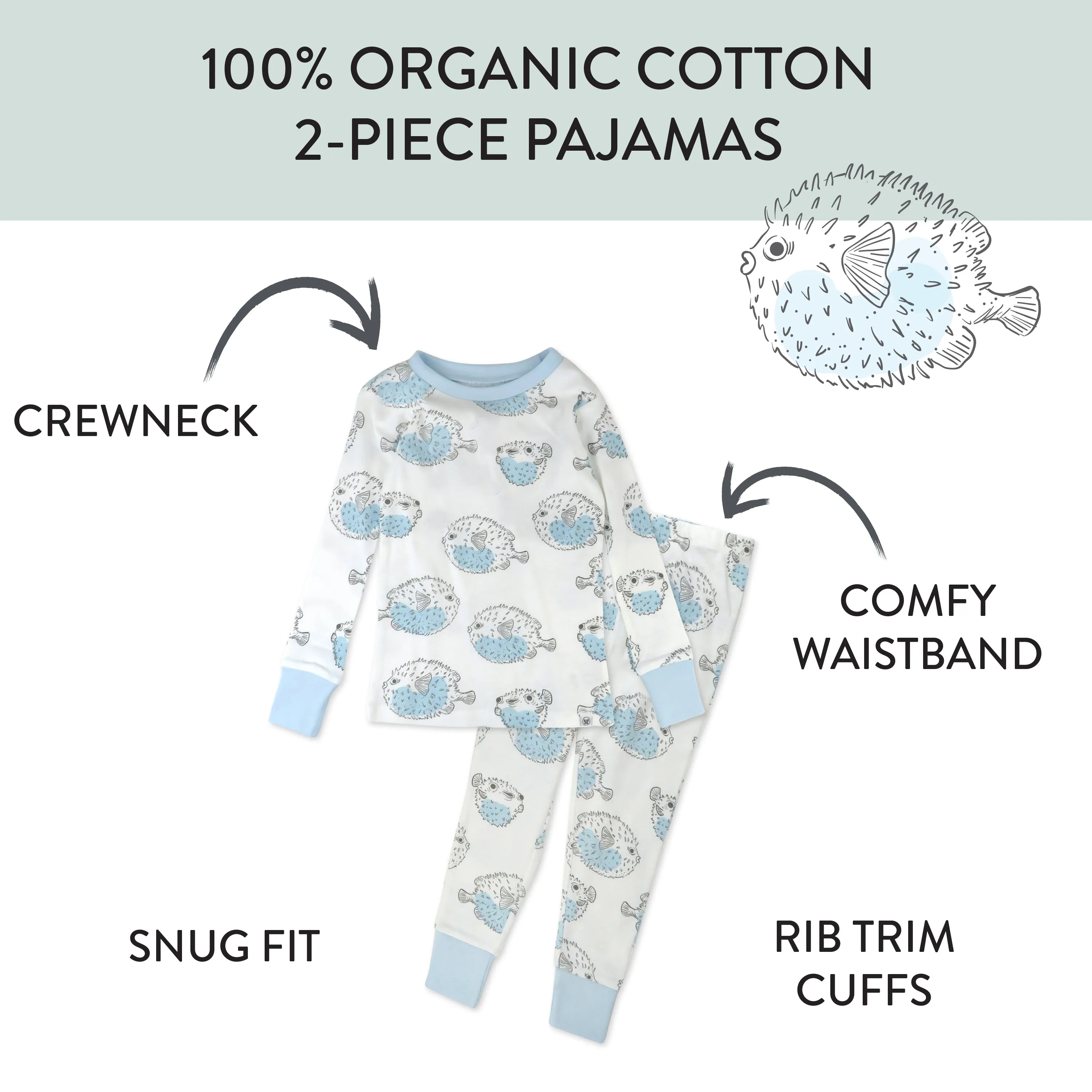 2-Piece Organic Cotton Pajamas