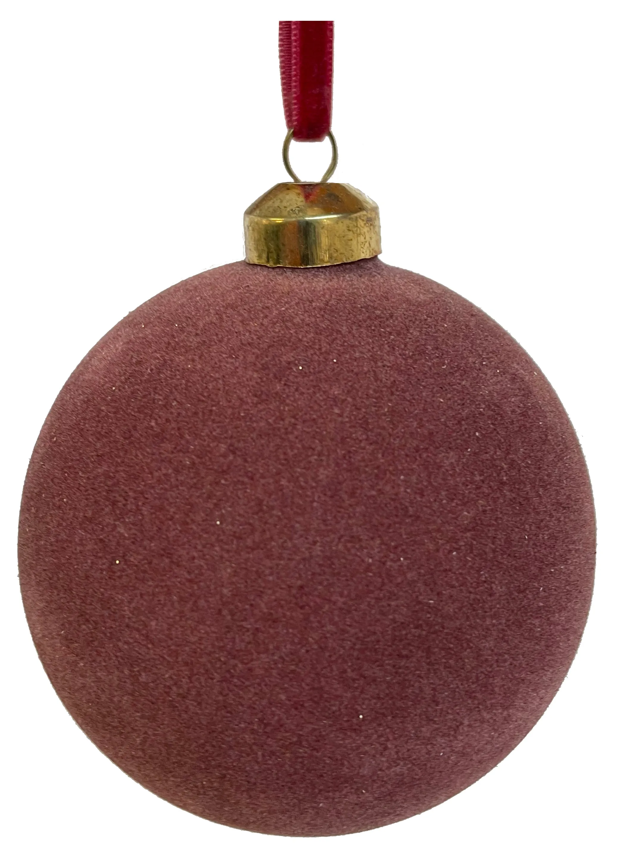 62491 Glass Ball Plum Velvet