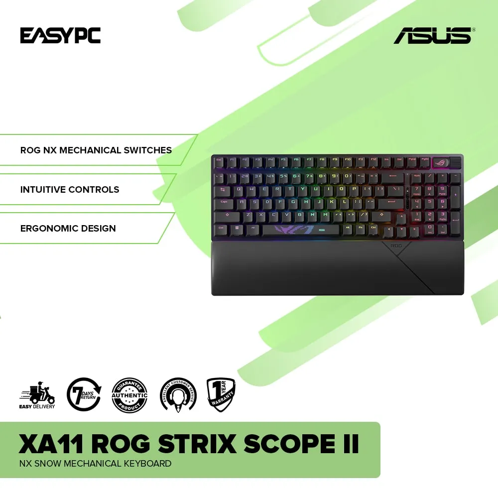 Asus XA11 ROG Strix Scope II NX Snow Mechanical Keyboard