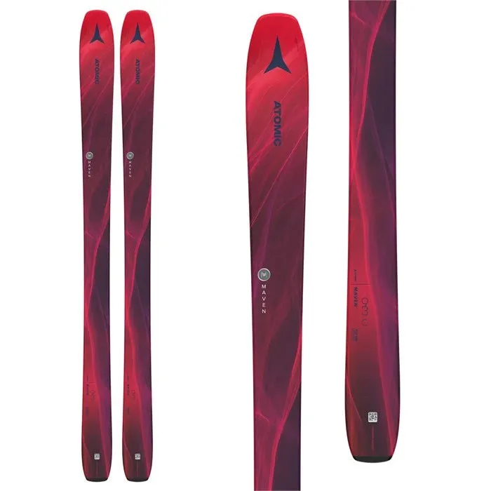 Atomic Maven 93 C Skis Womens 2024 (Salomon Strive 12 Binding) with Nordica Speedmachine 3 85 Womens Boots Ski Package