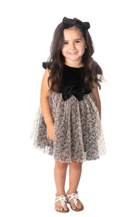 Baby Girl's Velvet Bow Dress