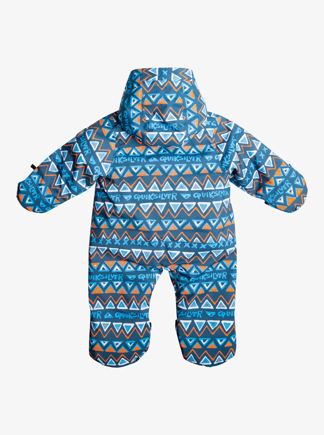 Baby Snow Suit - Snow Pyramid Majolica Blue