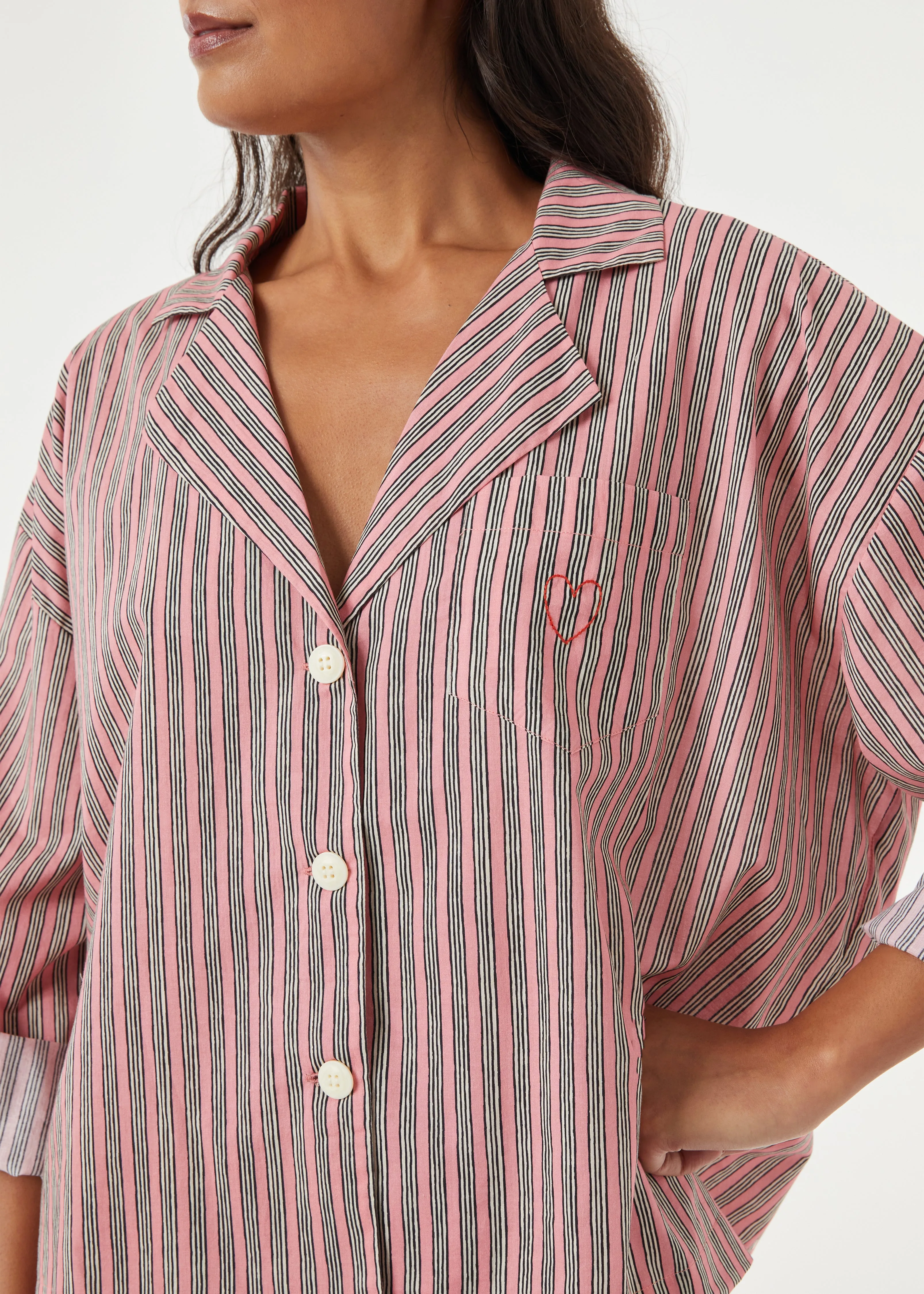 Berto Pajamas | Pink Bora Stripe