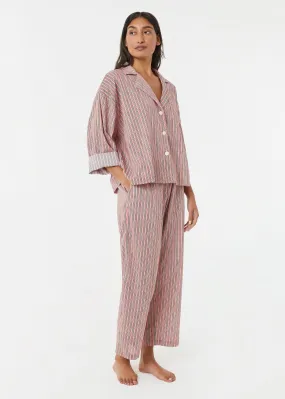 Berto Pajamas | Pink Bora Stripe