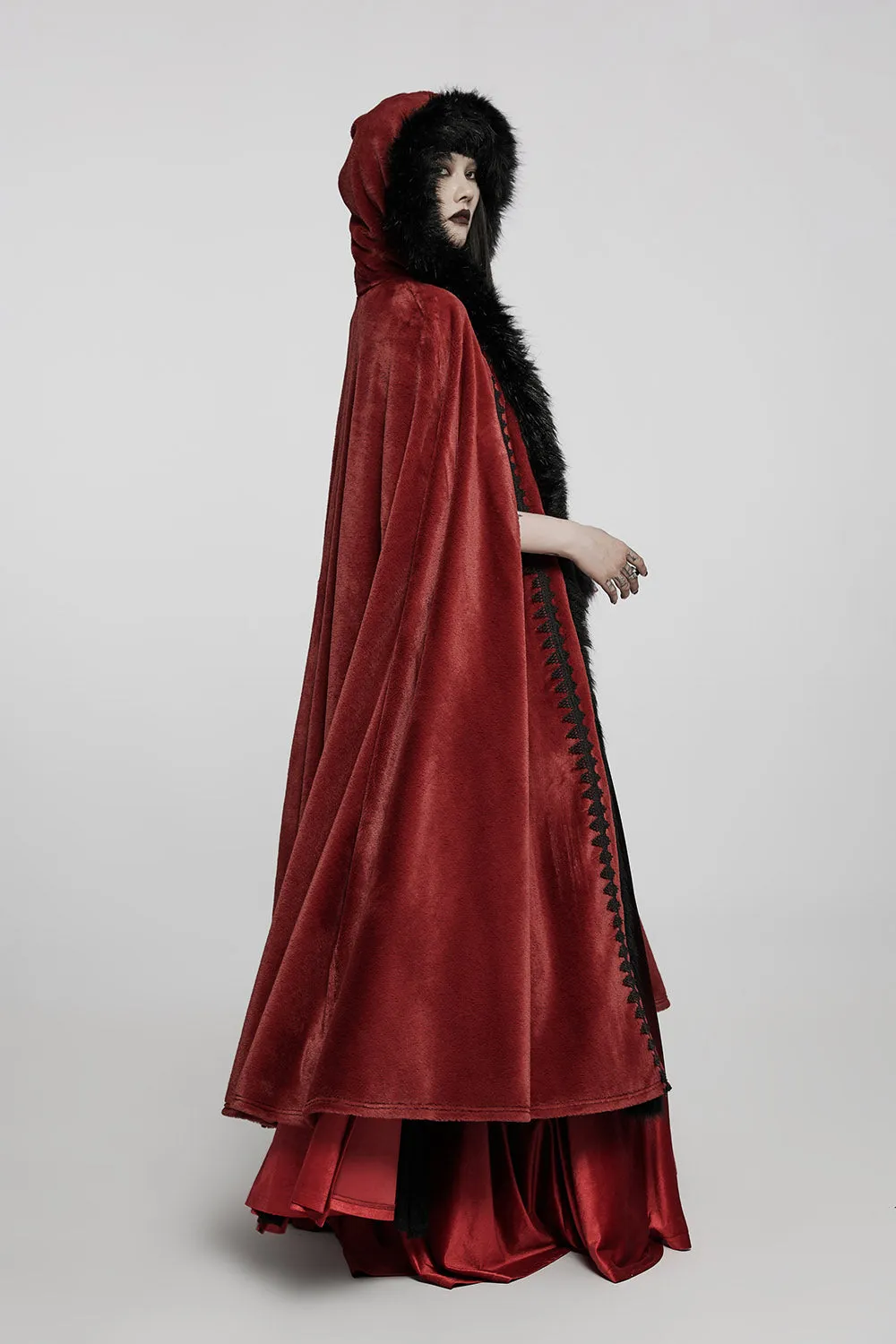 Bloodwitch Red Velvet Cloak