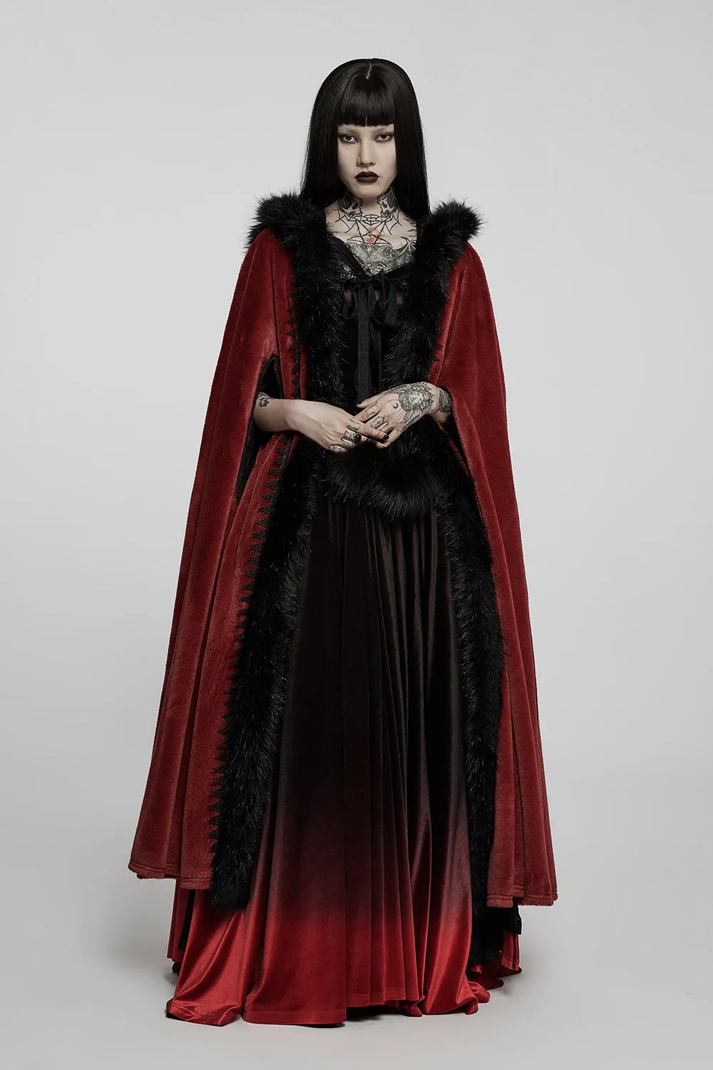 Bloodwitch Red Velvet Cloak