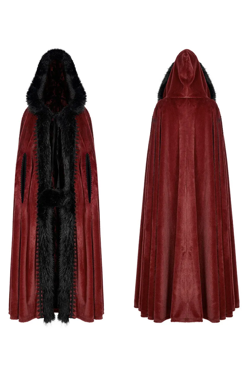 Bloodwitch Red Velvet Cloak