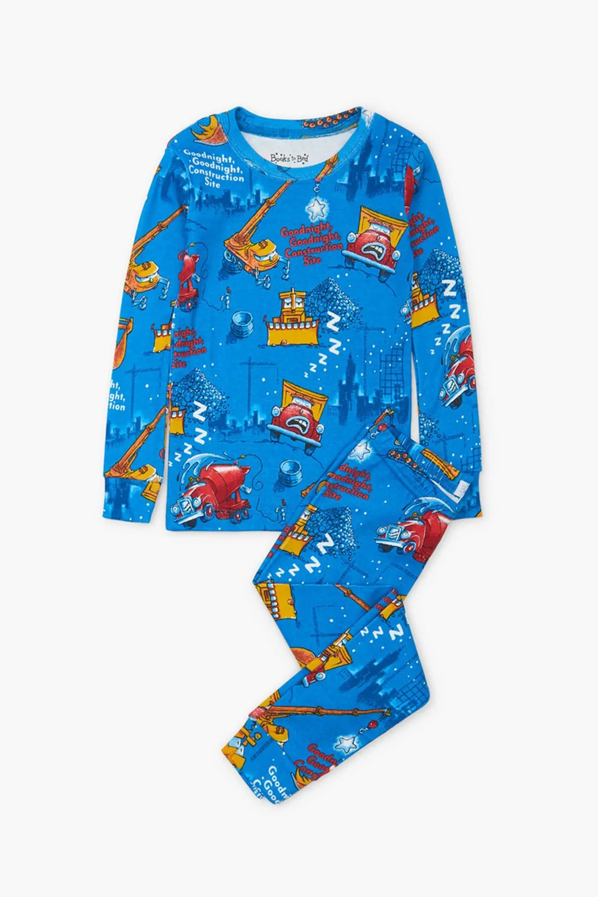 Books To Bed Goodnight Construction Site Kids Pajamas and Book Set