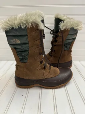 Boots Snow By The North Face In Brown & Green, Size: 7