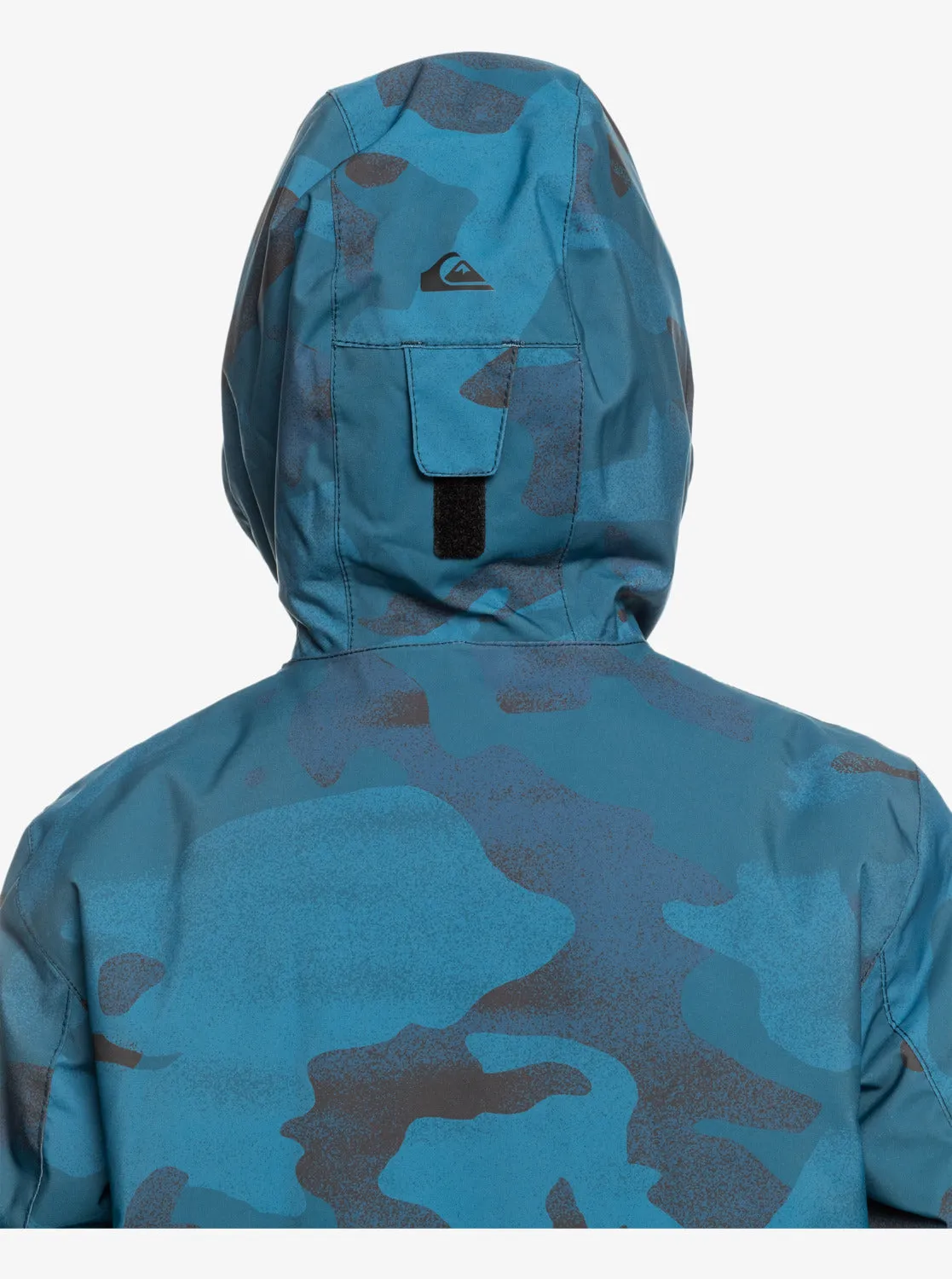 Boys 8-16 Mission Printed Technical Snow Jacket - Spray Camo Majolica Blue