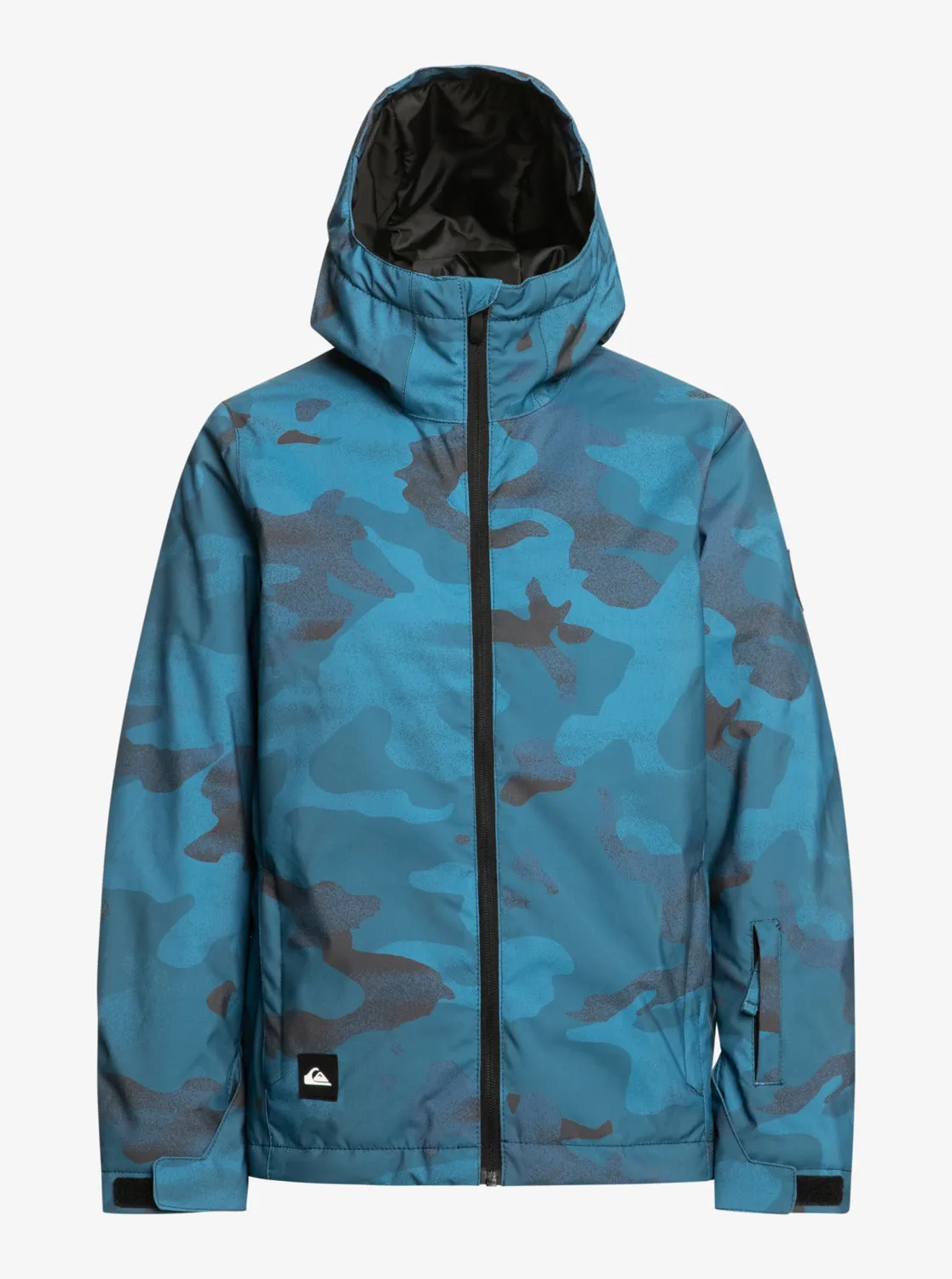 Boys 8-16 Mission Printed Technical Snow Jacket - Spray Camo Majolica Blue