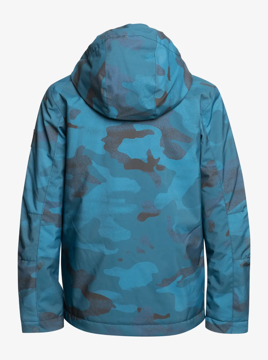 Boys 8-16 Mission Printed Technical Snow Jacket - Spray Camo Majolica Blue