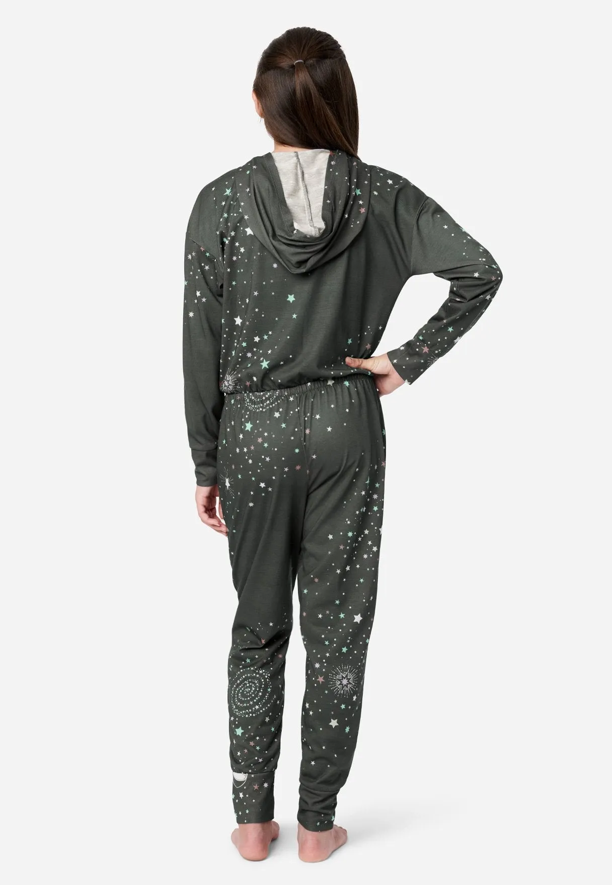 Button-Front Footless Pajamas