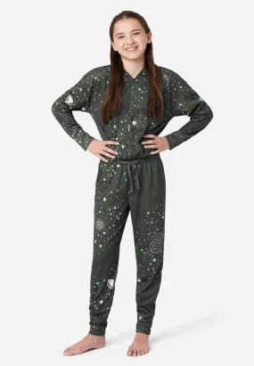 Button-Front Footless Pajamas