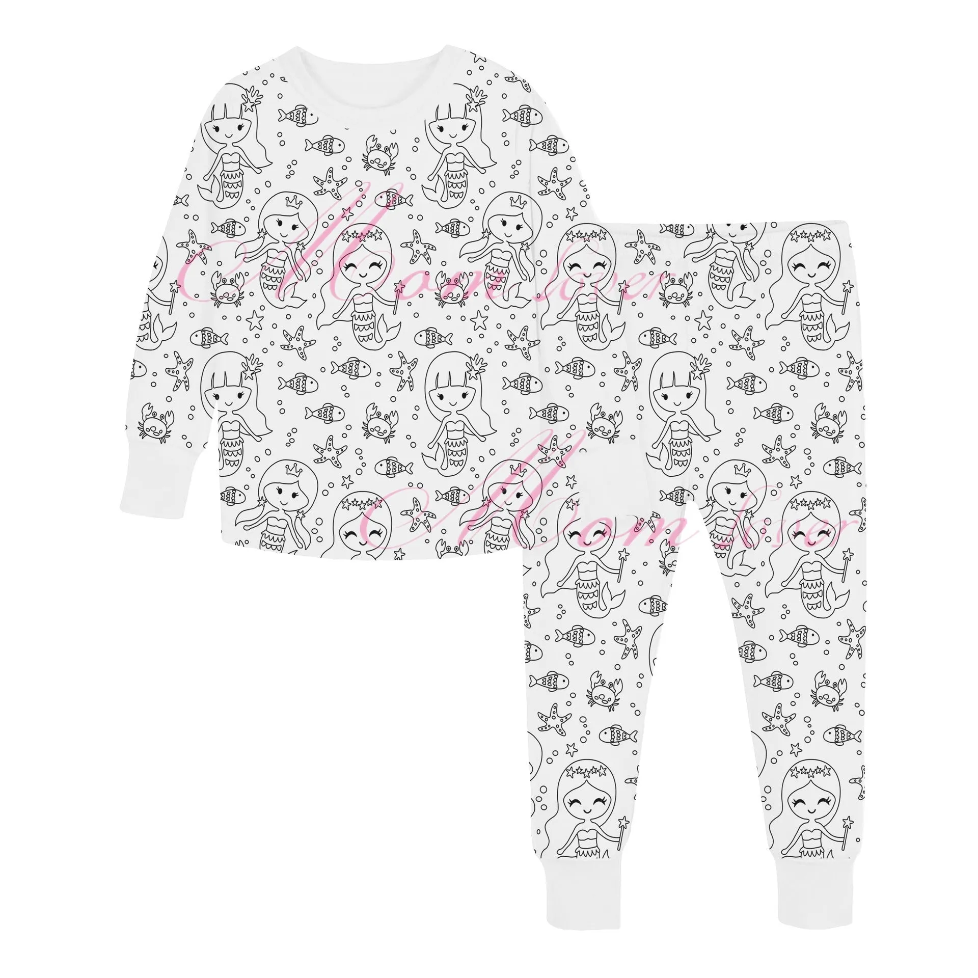 Children's graffiti pajamas