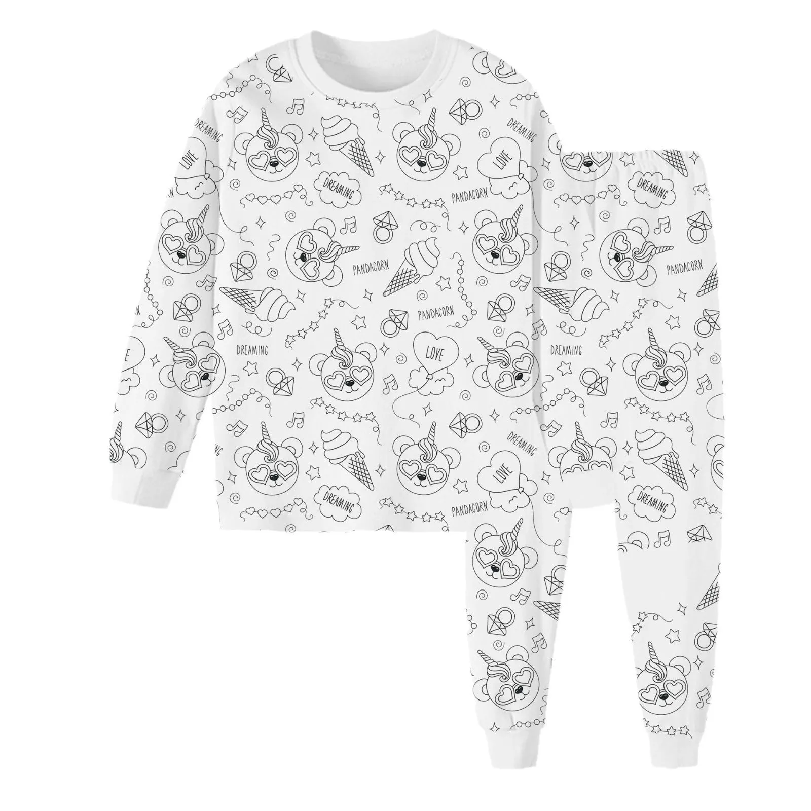 Children's graffiti pajamas