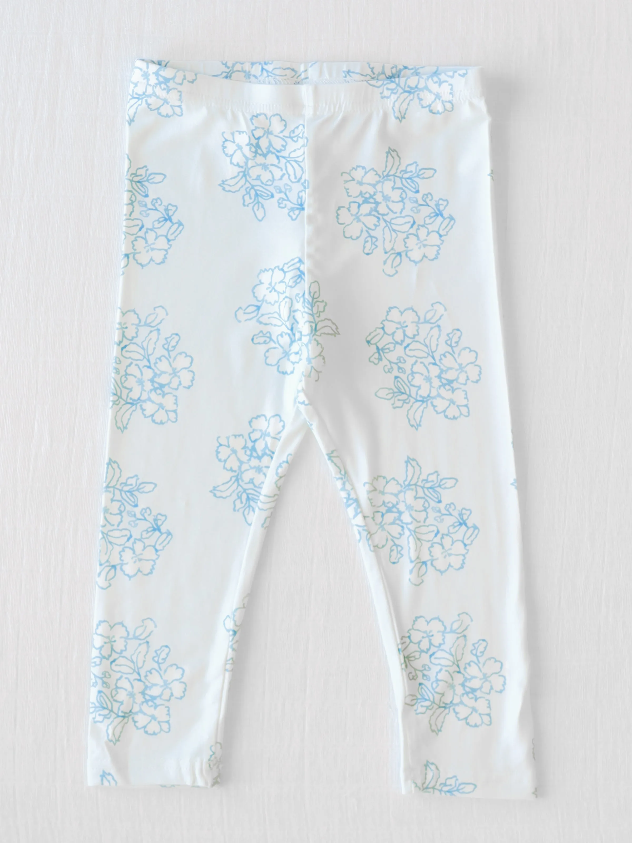 Cloud Fitted Ruffled Pajamas - Flourishing Blues