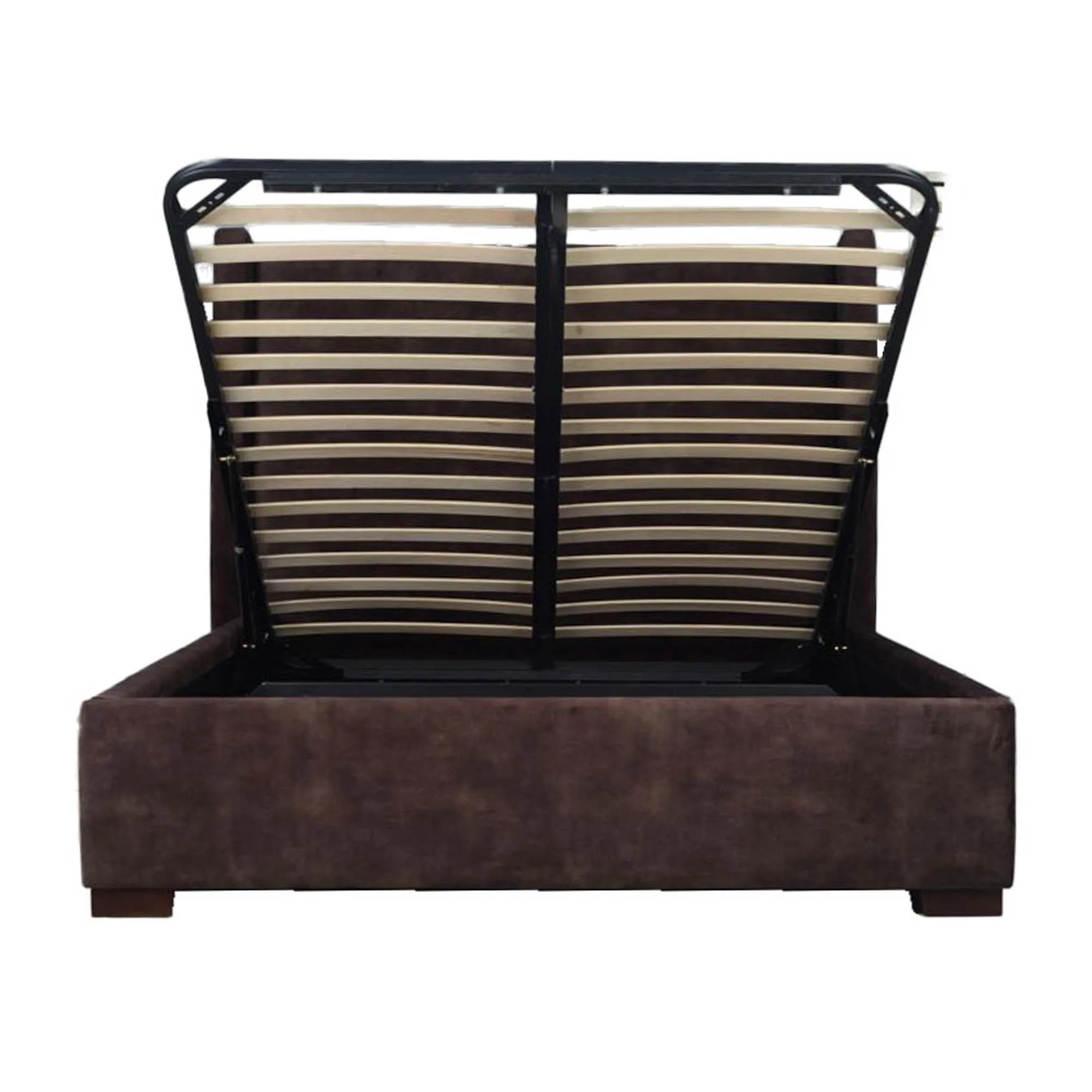 Cora Storage King Bed - Velvet Brown