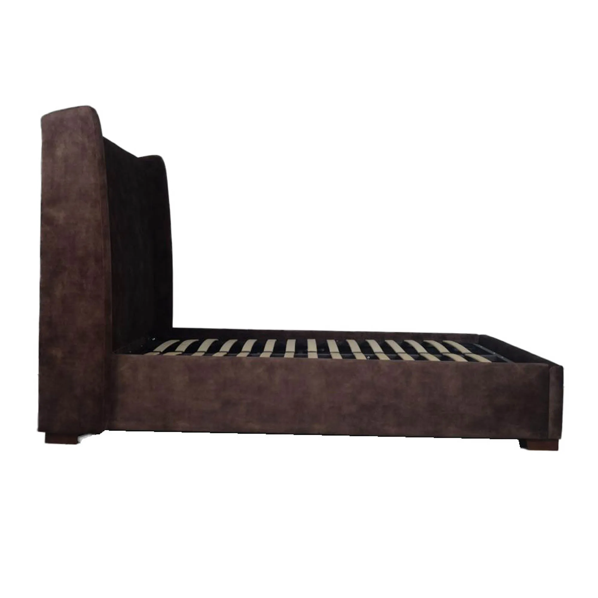 Cora Storage King Bed - Velvet Brown