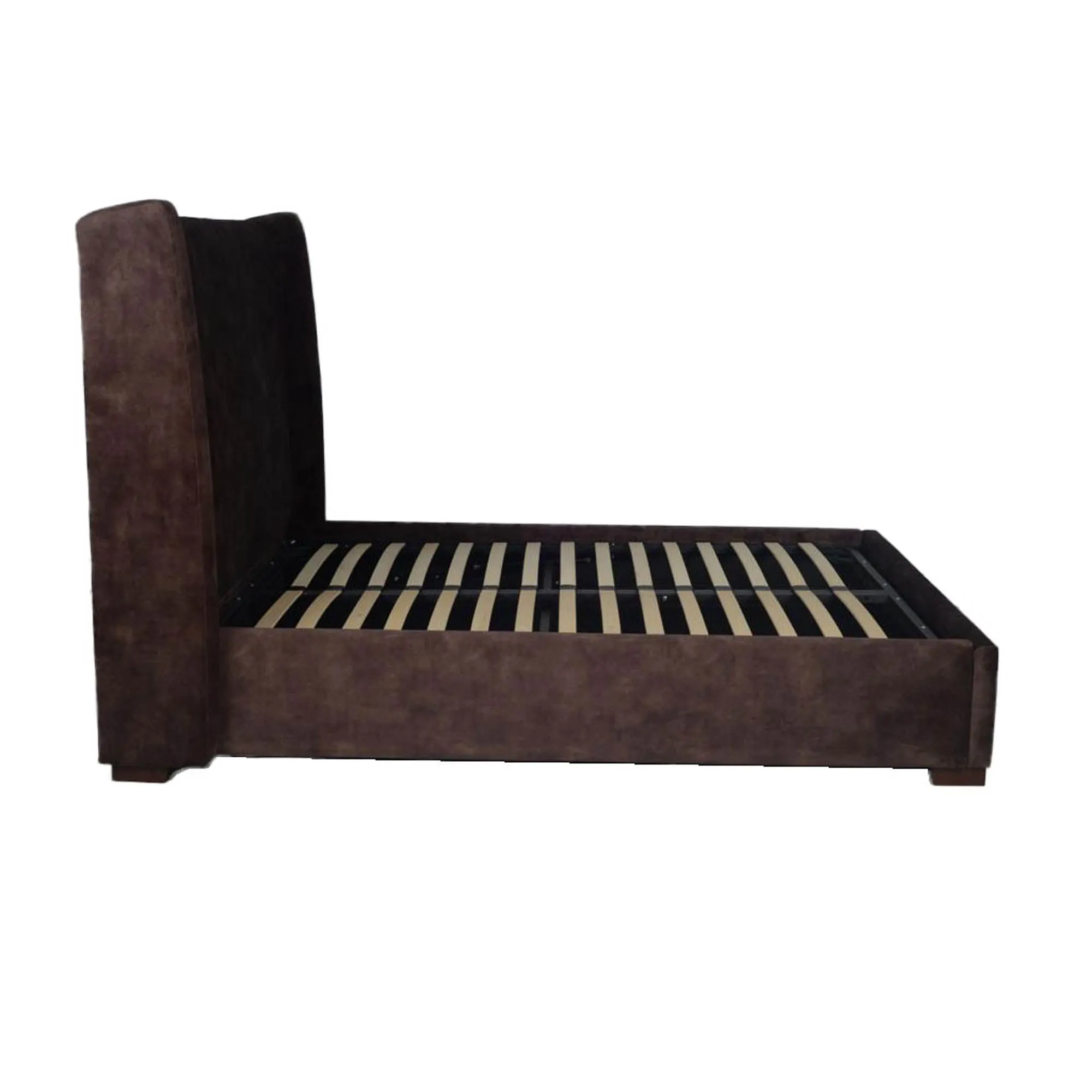 Cora Storage King Bed - Velvet Brown