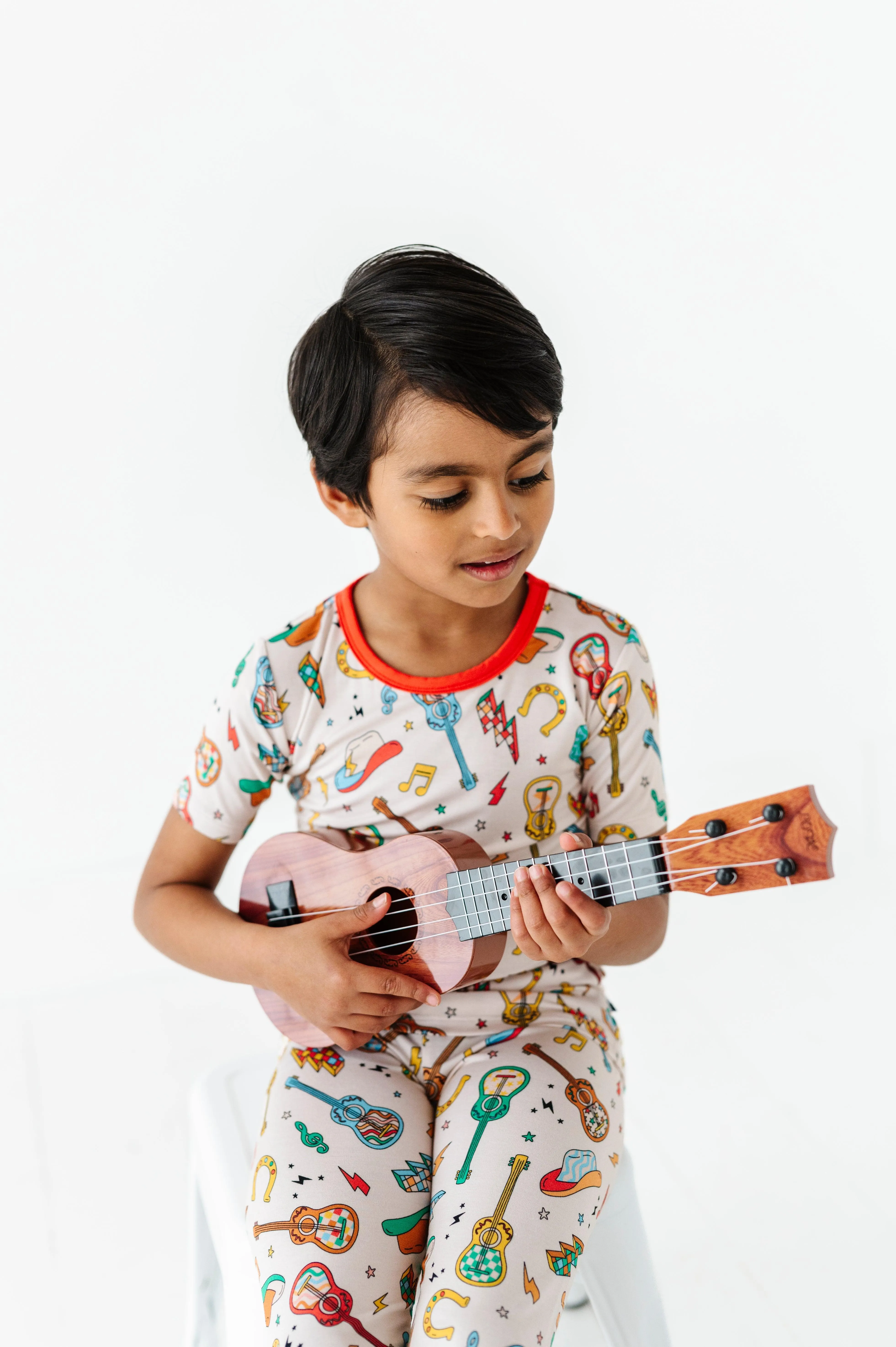 Cowboy Guitars Kids Bamboo Pajamas