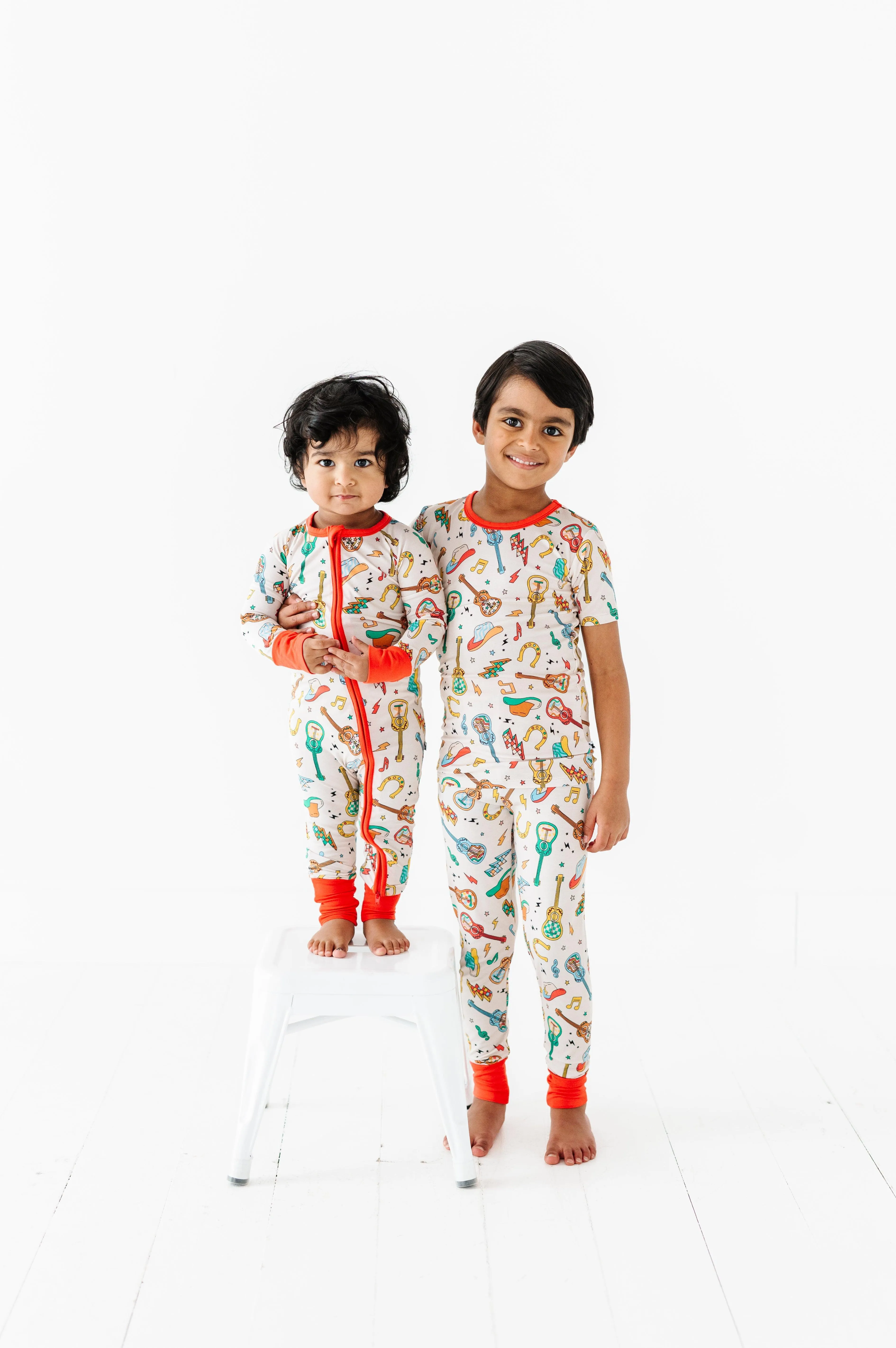 Cowboy Guitars Kids Bamboo Pajamas