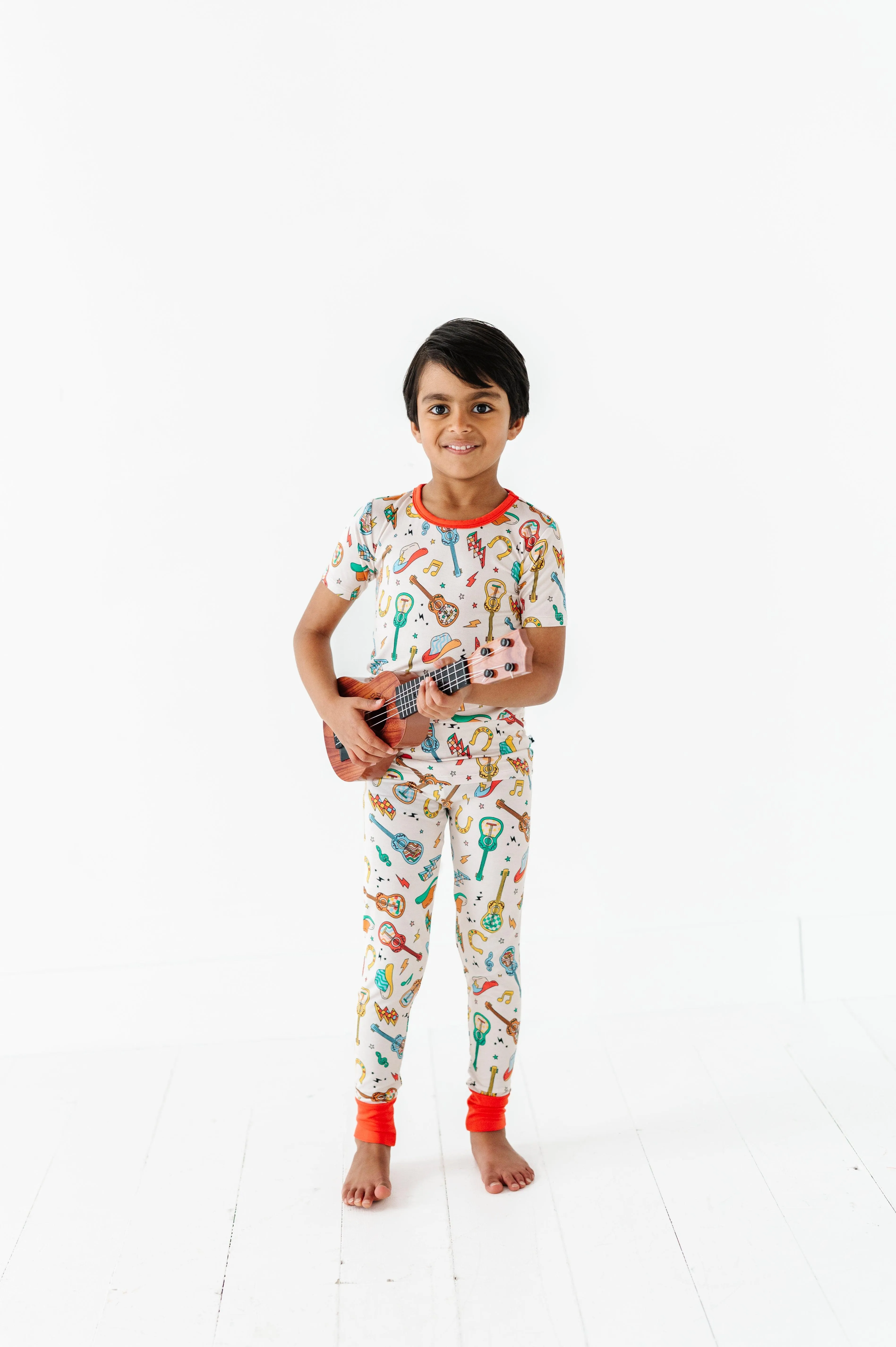 Cowboy Guitars Kids Bamboo Pajamas