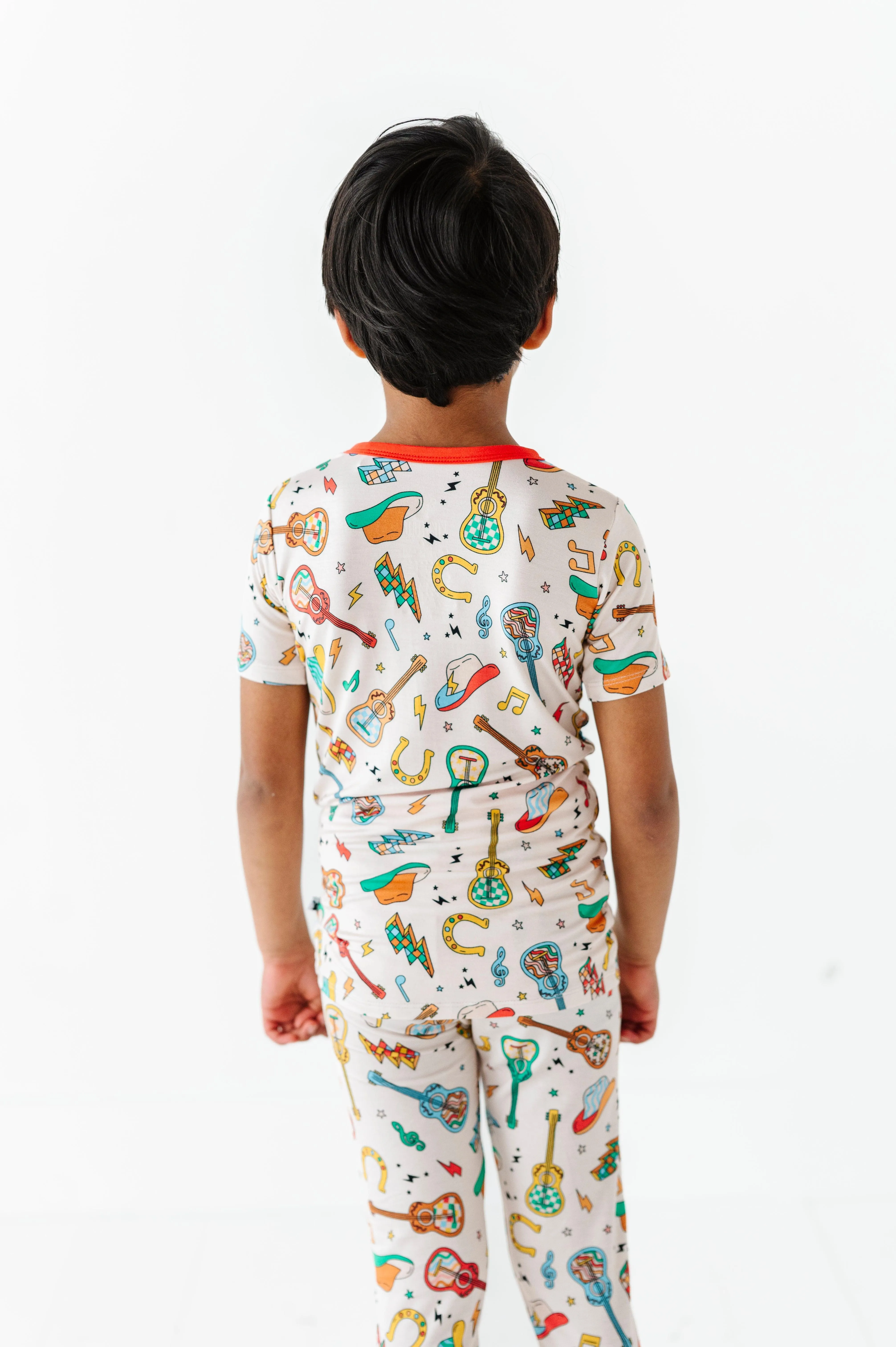 Cowboy Guitars Kids Bamboo Pajamas