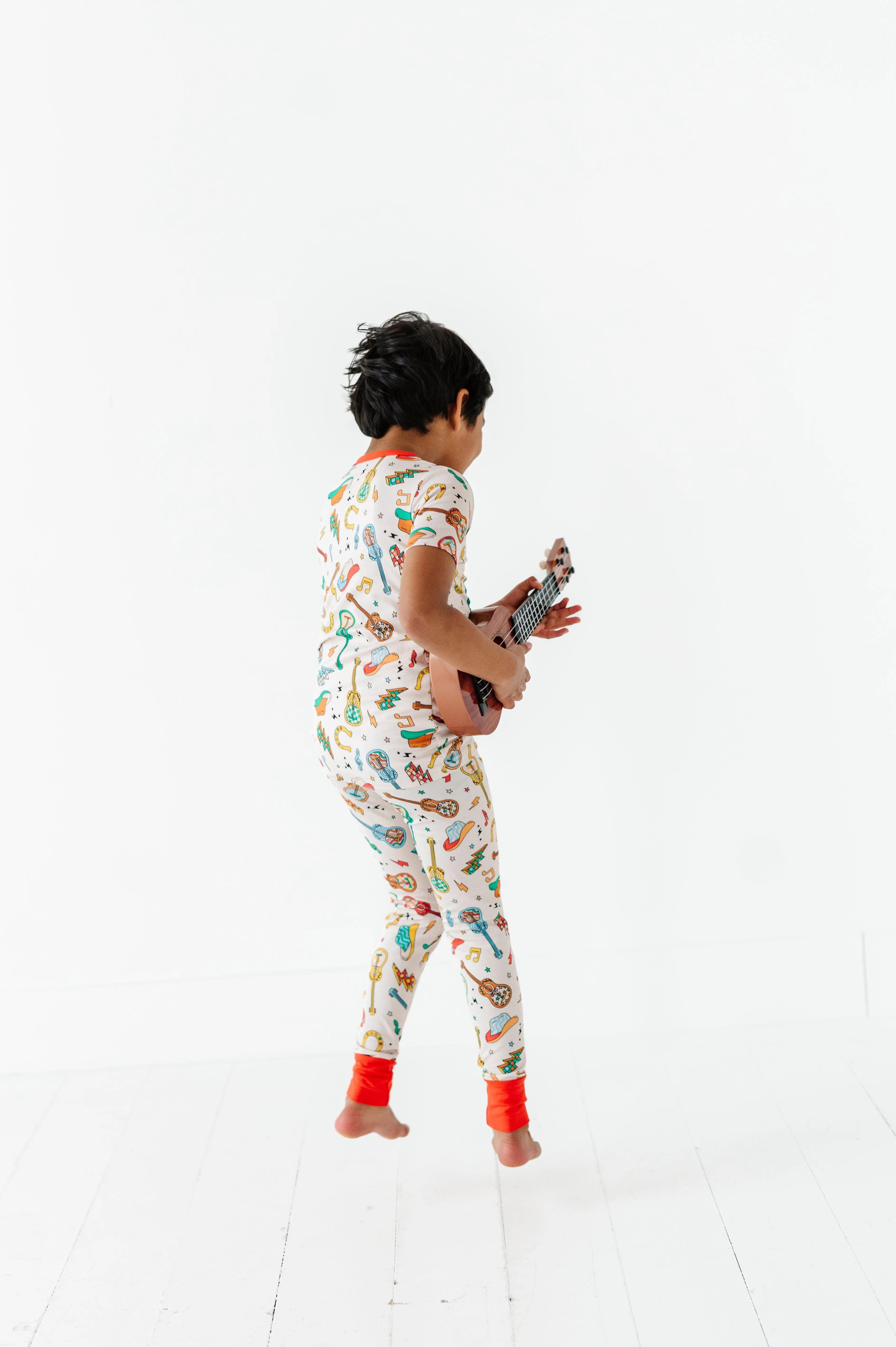 Cowboy Guitars Kids Bamboo Pajamas