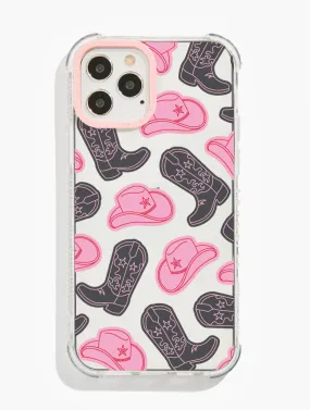 Cowboy Hat & Boots Shock iPhone Case