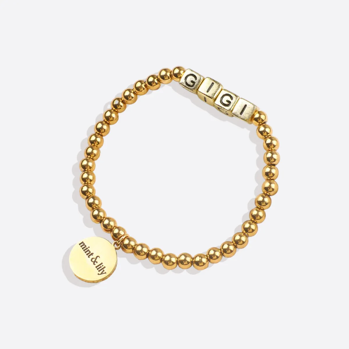 Custom Waterproof Gold Beaded Friendship Bracelet