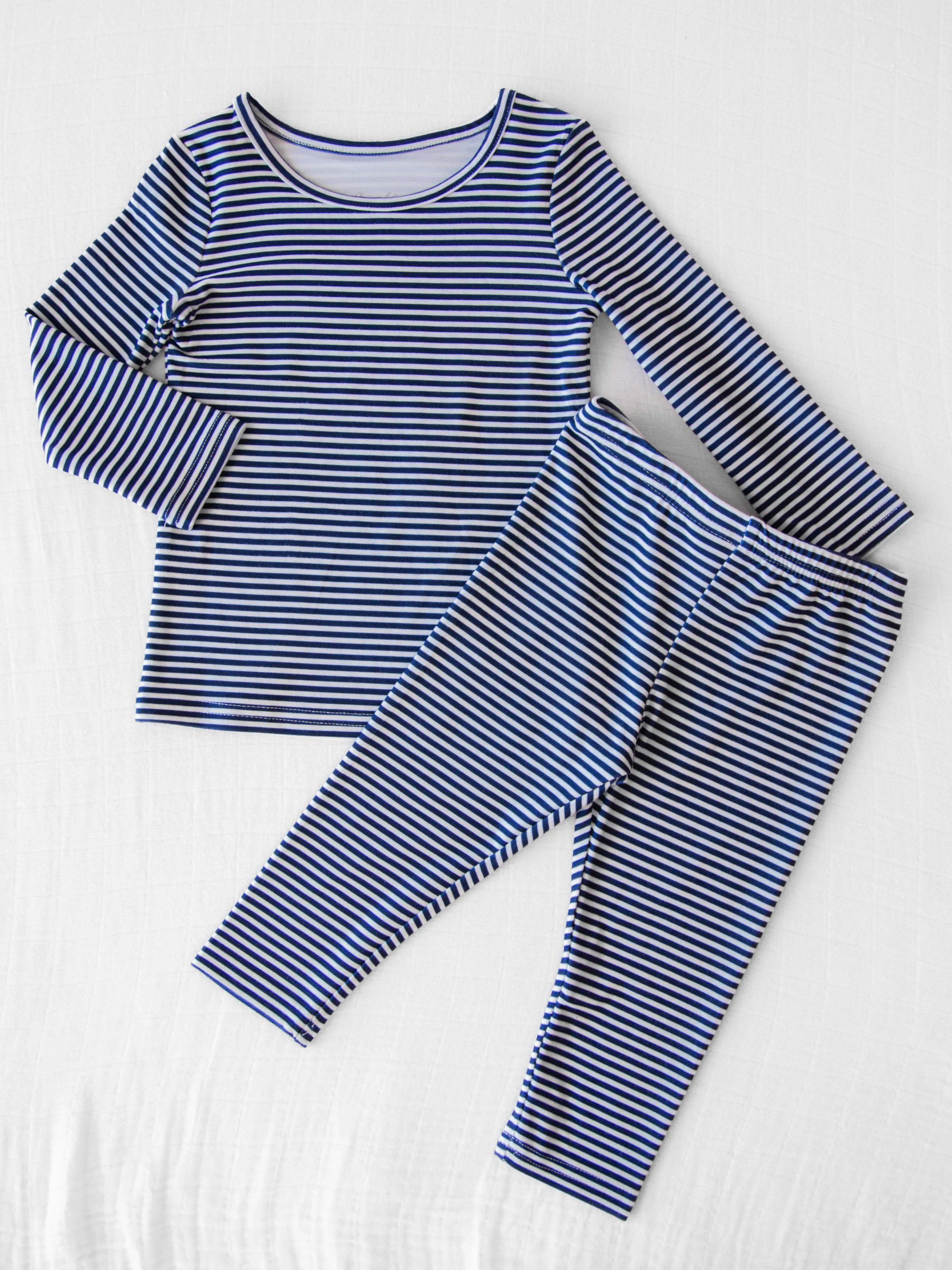 Dreamer Two-Piece Pajamas - Navy Stripe