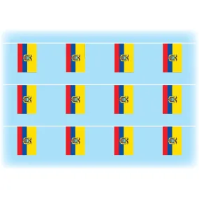 Ecuador Flag Waterproof Bunting