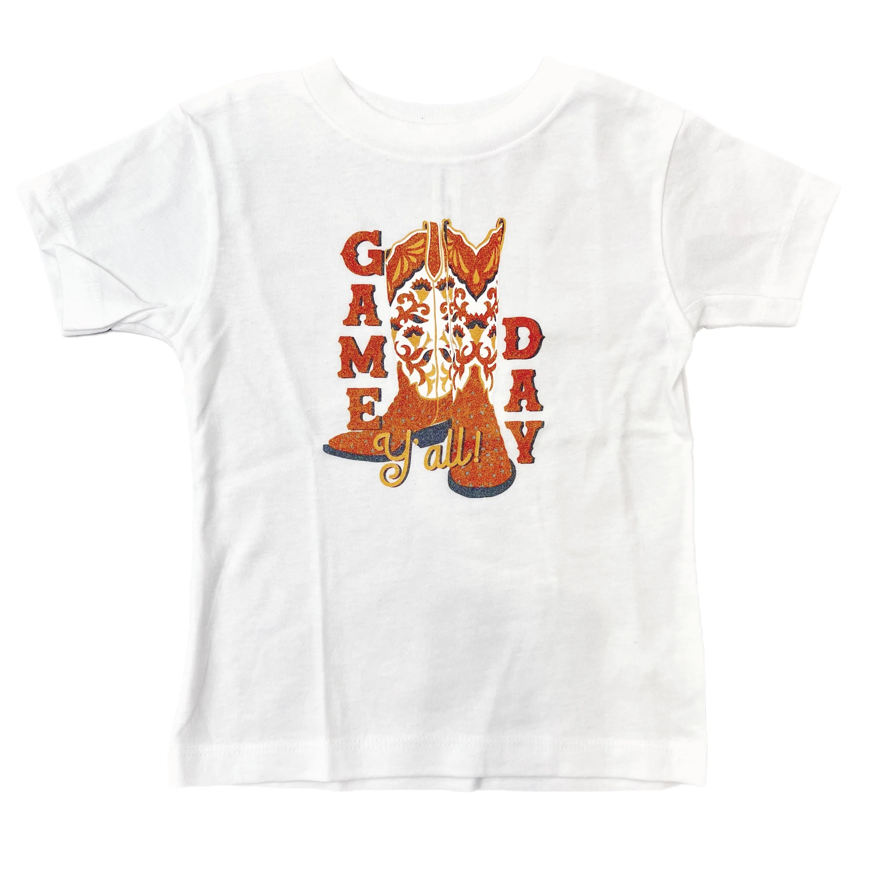 'Game Day Y’all' Boots Graphic T-Shirt | Burnt Orange