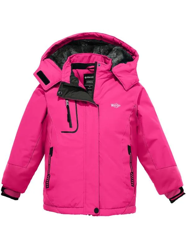 Girls' Waterproof Ski Jacket Insulated Snowboarding Jackets Winter Snow Coat