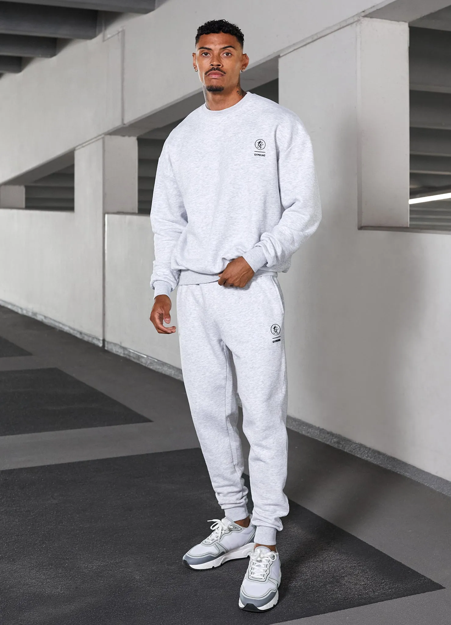 Gym King Aventus Jogger - Snow Marl