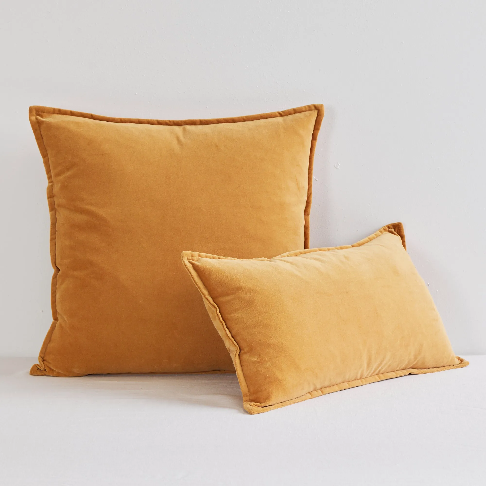 Hudson V2 Velvet Cushion - Marigold - 30X50