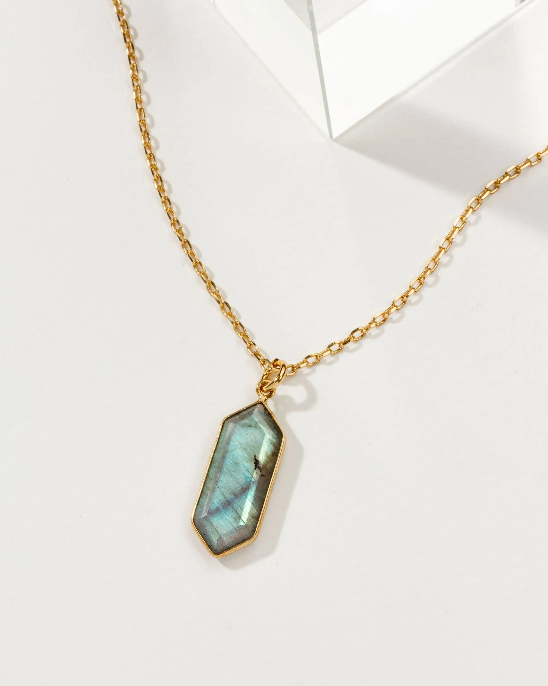 Intuition Long Necklace- Labradorite