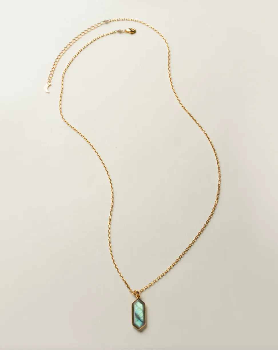 Intuition Long Necklace- Labradorite