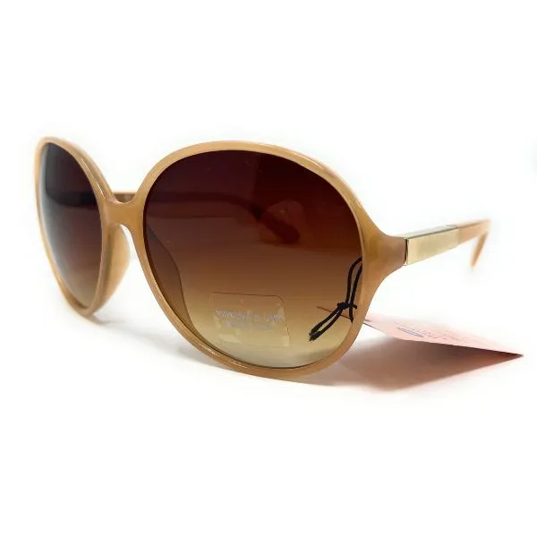 Ladies Sunglasses - Brown with Gold Metal Detail by Boots 031I