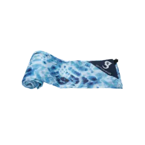 Lightweight Waterproof Beach Blanket Blue Tie Dye