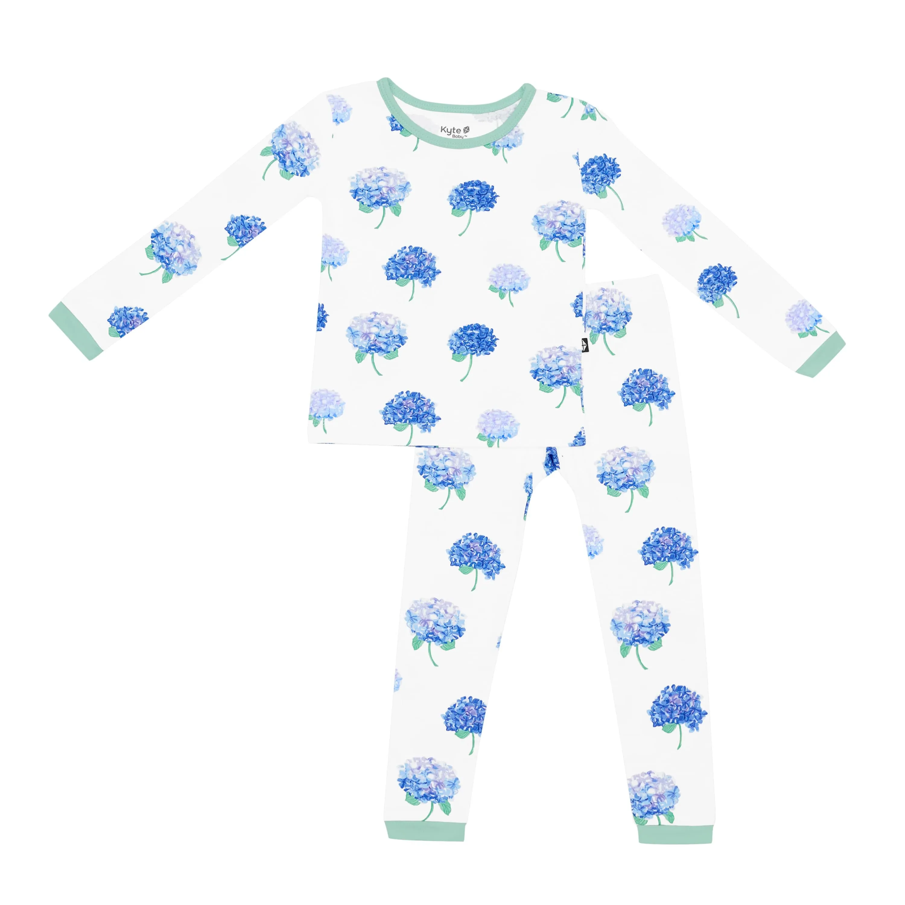 Long Sleeve Pajamas in Hydrangea