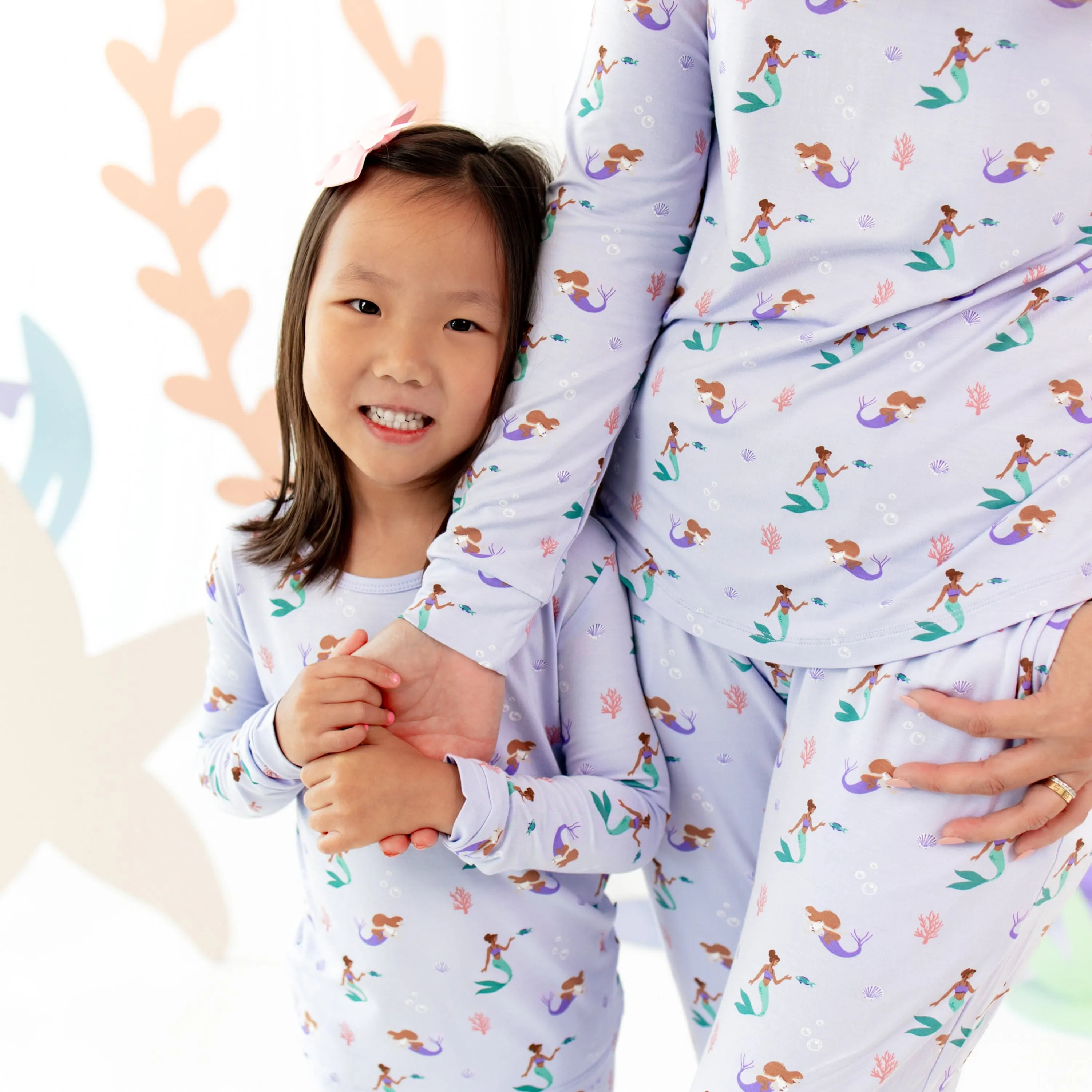 Long Sleeve Pajamas in Mermaid