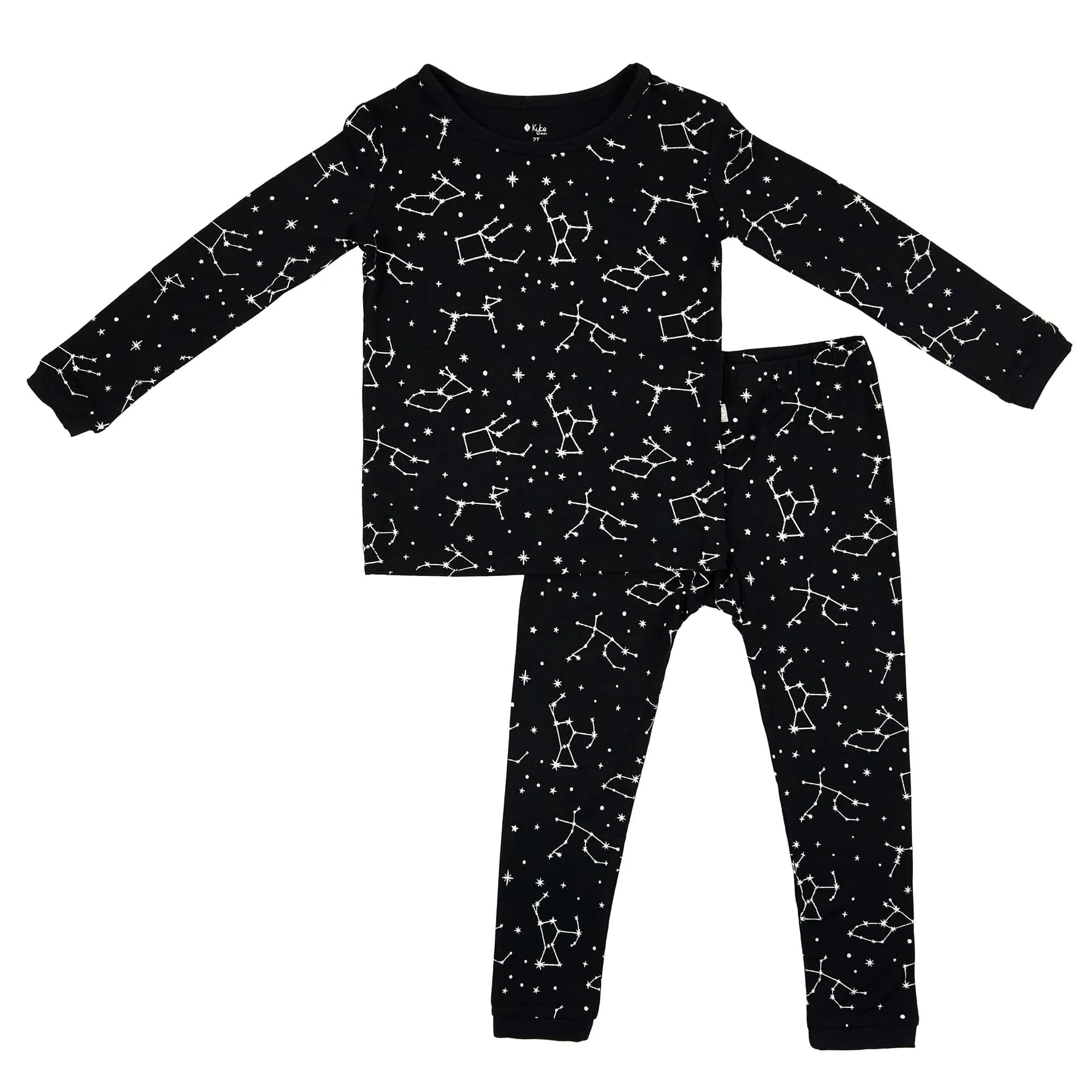 Long Sleeve Pajamas in Midnight Constellation