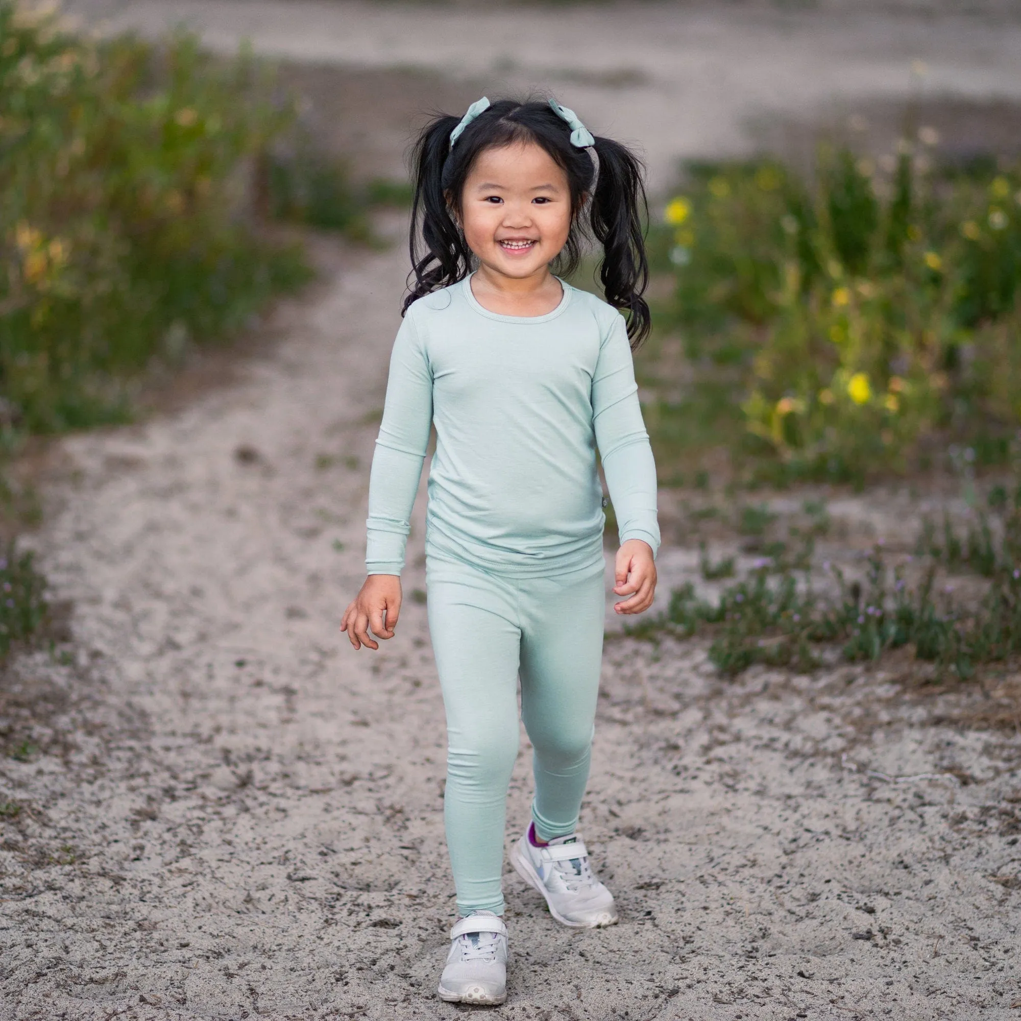 Long Sleeve Pajamas in Sage