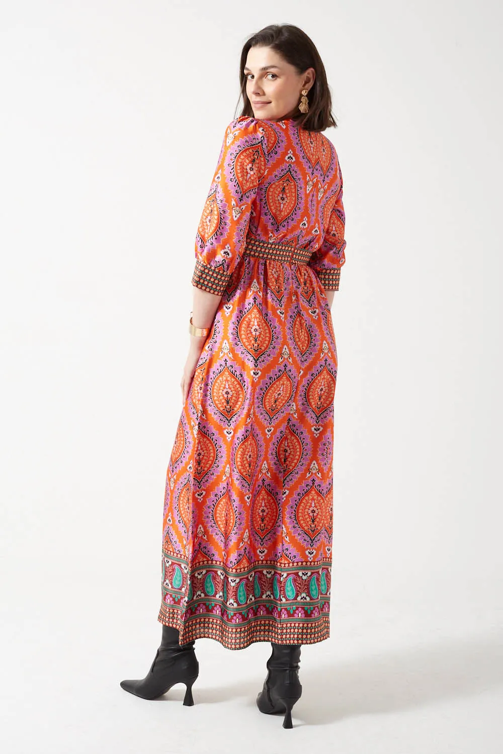 Marc Angelo Long Sleeved Maxi Dress