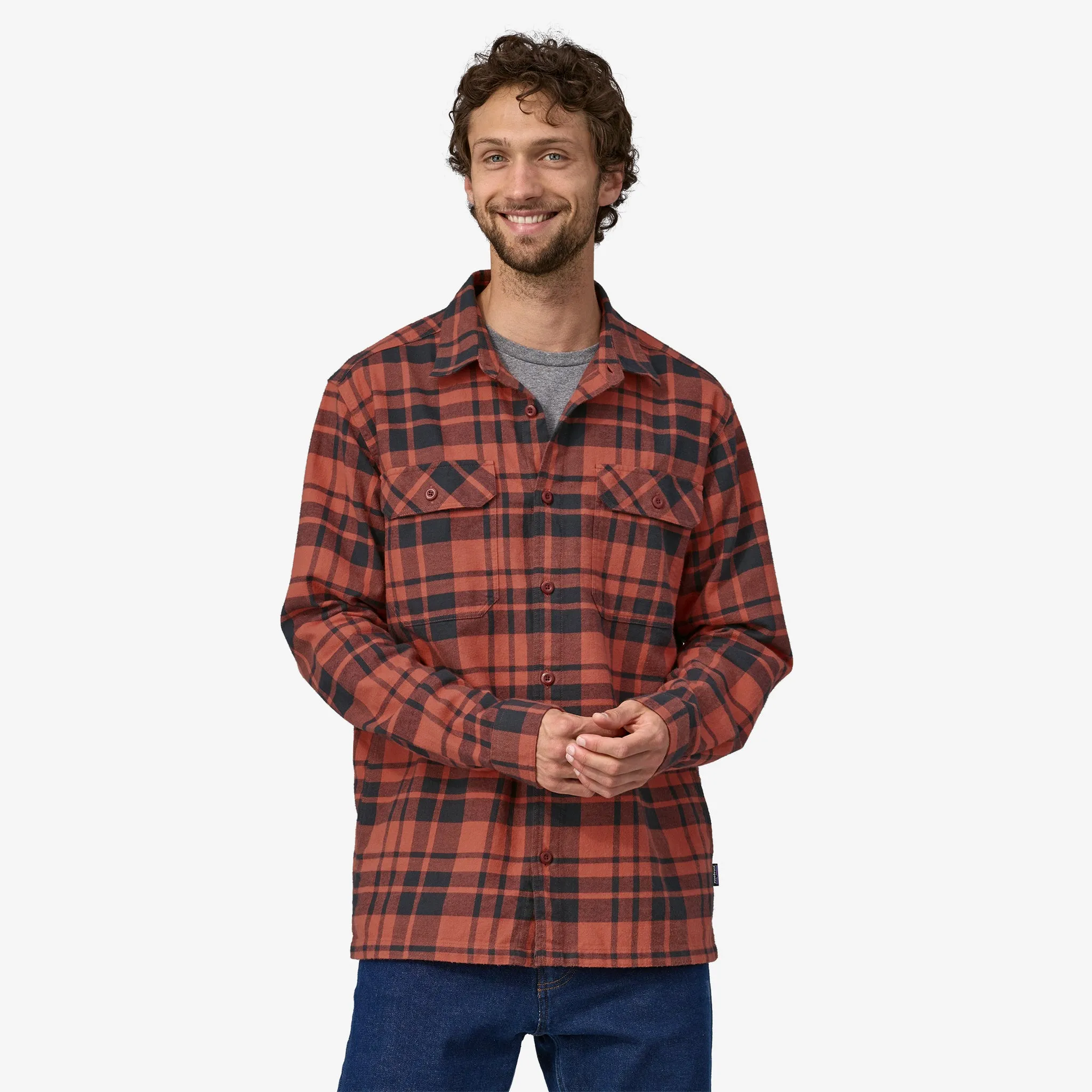 Men's Long-Sleeved Organic Cotton Midweight Fjord Flannel Shirt