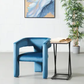 MEZE - Blue Velvet Lounge Chair