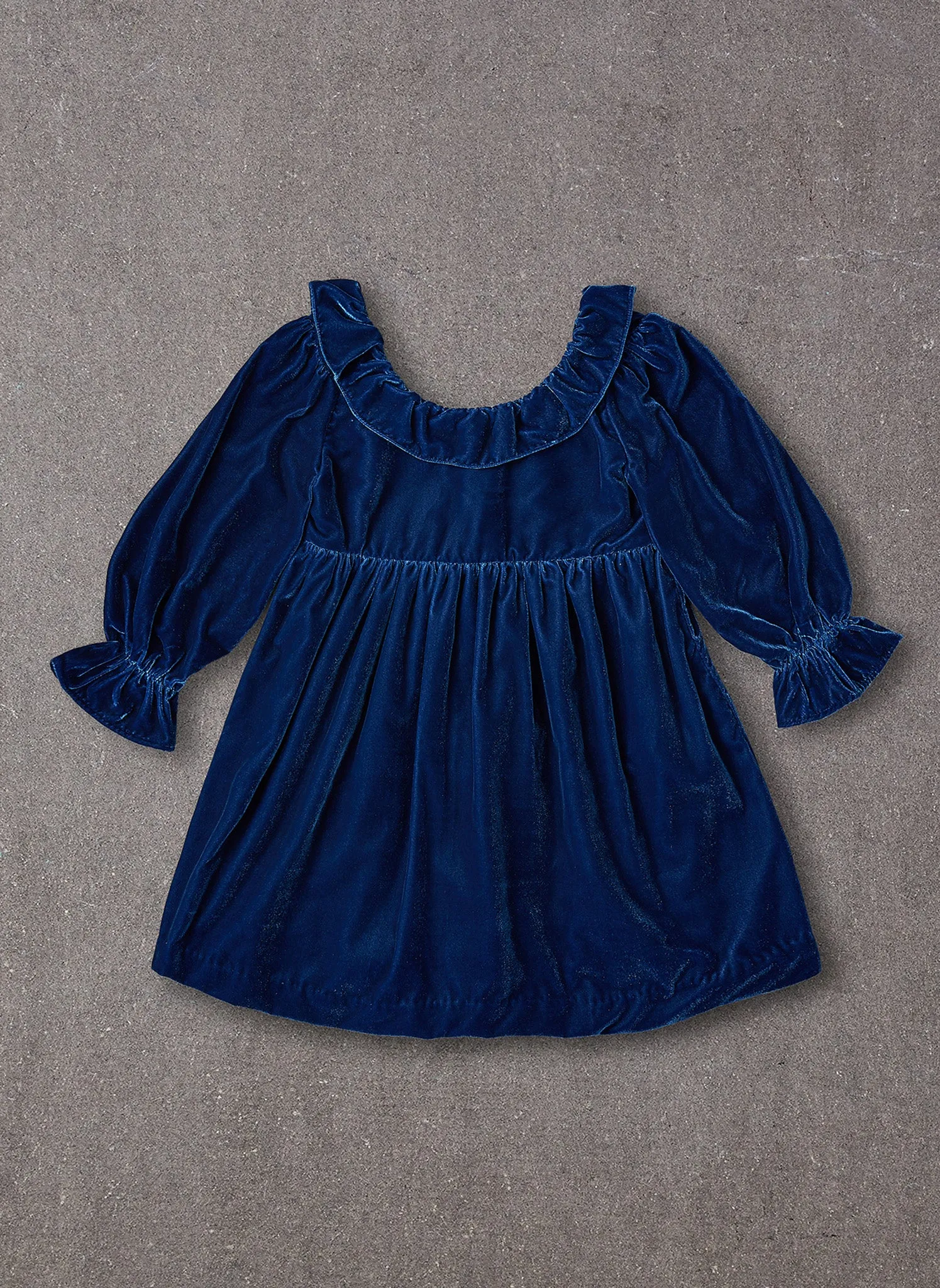 Nellystella Esra Dress in Blue Velvet