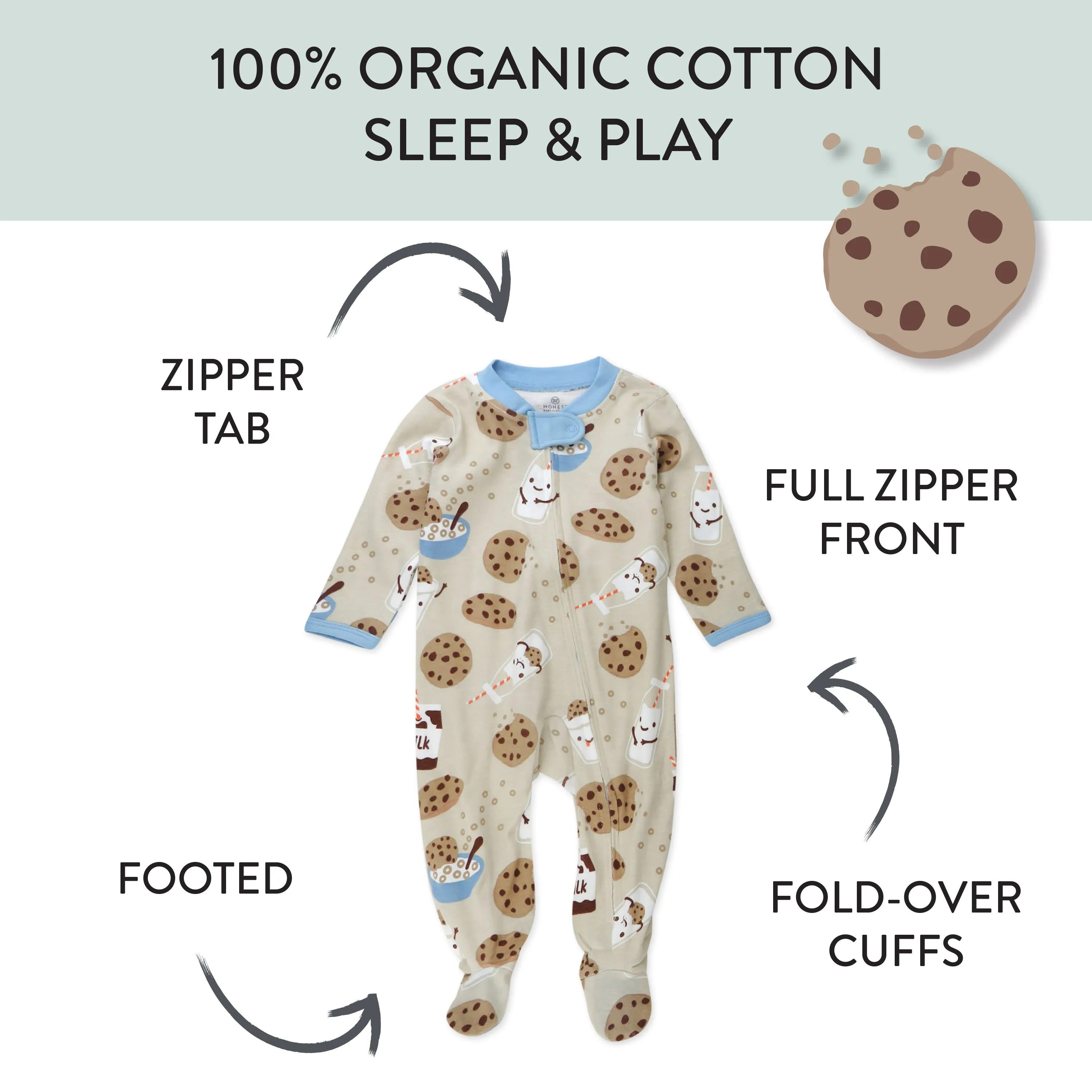 Organic Cotton Fun Foods Pajamas For Babies & Toddlers